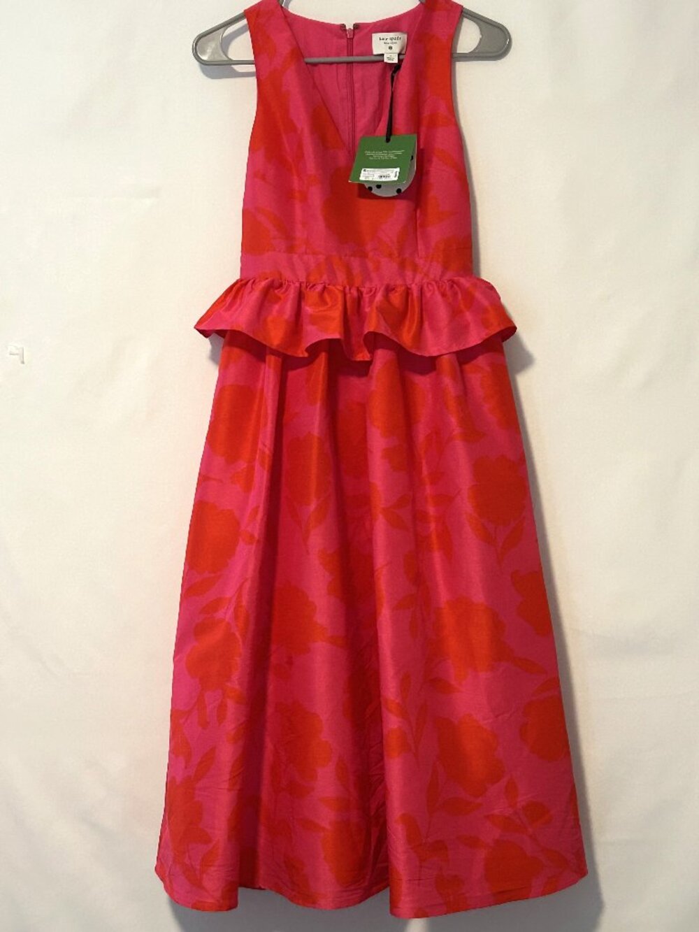 NWT Kate Spade x Target Classic Rose Peplum midi dress, size 0